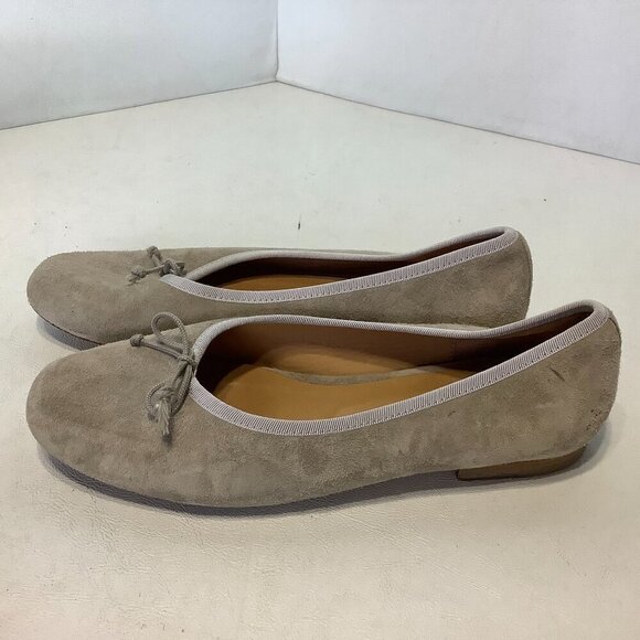 Katharine Page Suede Ballet Flats Shoes Tan Sz 38.5 Made Portugal - Picture 4 of 15